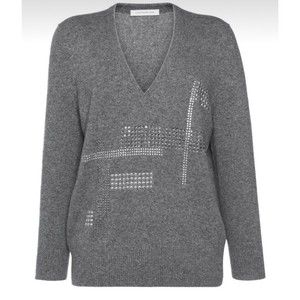 Christopher kane hoffix v neck jumper Wool Cashmere blend sweater